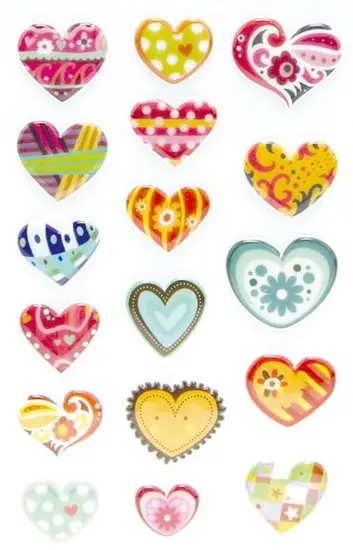 Hearts-Themed Cookie Stickers For Baking And Packaging Decor 1