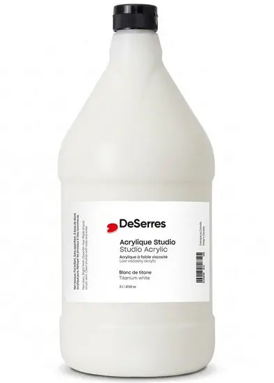 Heavy-Bodied Acrylic Paint – Titanium White, 2 L (Lv Series) 1