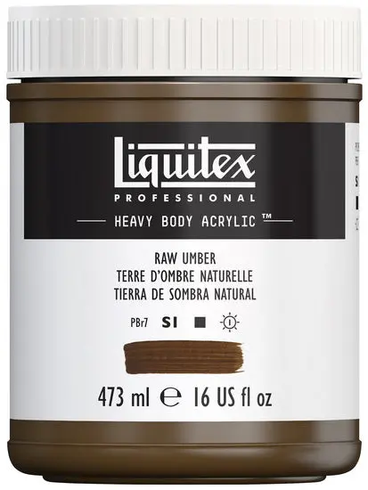 Heavy-Body Acrylic Paint - 16 Oz Raw Sienna (Series 1) 1