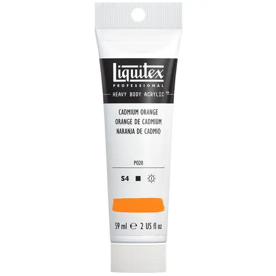 Heavy Body Acrylic Paint – Cadmium Orange, 2Oz (60Ml), Series 4 1