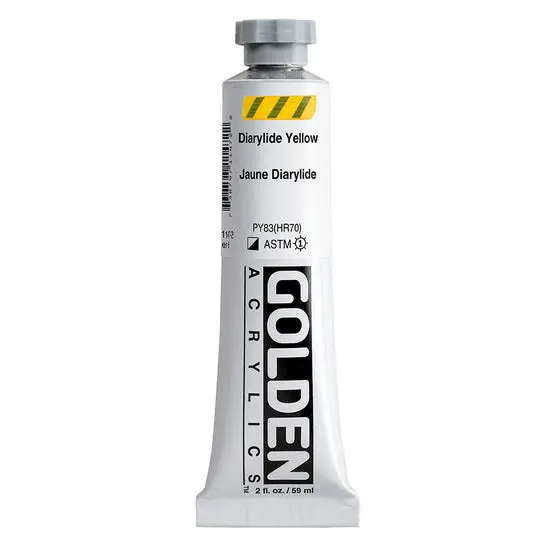 Heavy-Body Acrylic Paint – Diarylide Yellow, 2 Oz, Series 6 1