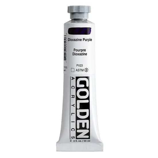 Heavy Body Acrylic Paint – Dioxazine Purple, 2 Oz 1