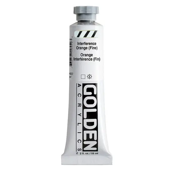 Heavy-Body Acrylic Paint – Interference Orange, 2 Oz, Fine Grade S7 1