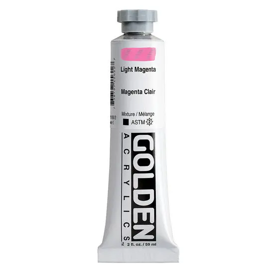 Heavy-Body Acrylic Paint – Light Magenta, 2 Oz, Series 2 1