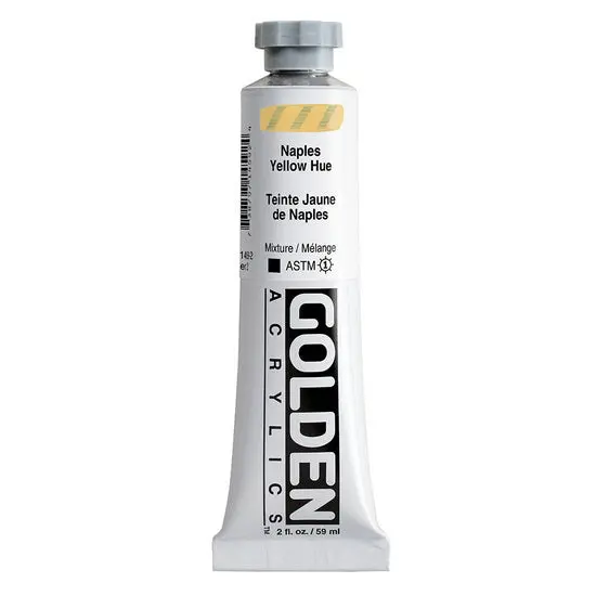 Heavy Body Acrylic Paint – Naples Yellow Hue, 2 Oz (Series 2) 1