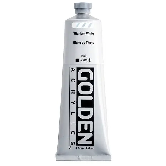 Heavy-Body Acrylic Paint – Titanium White, 5 Oz (Series 1) 1