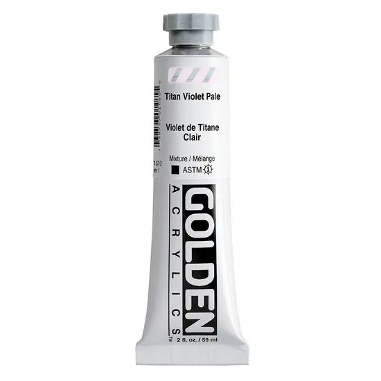 Heavy Body Acrylic – Titanium Violet Light, 2 Oz, S1 Series 1