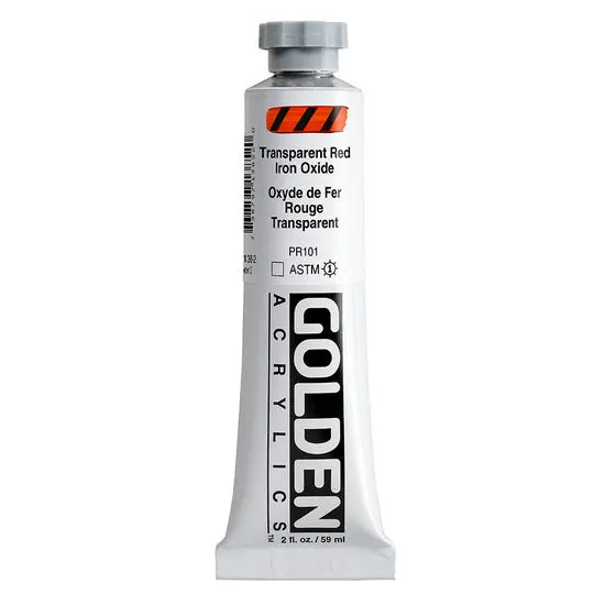 Heavy Body Acrylic – Transparent Red Iron Oxide, 2 Oz (60Ml), Series 3 1