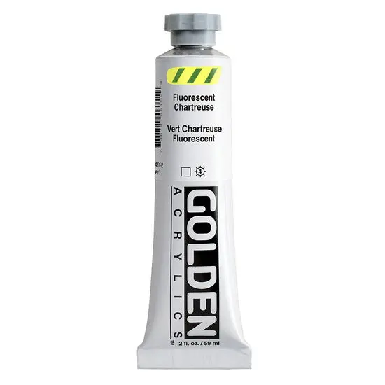 Heavy-Body Fluorescent Chartreuse Acrylic – 2 Oz 1