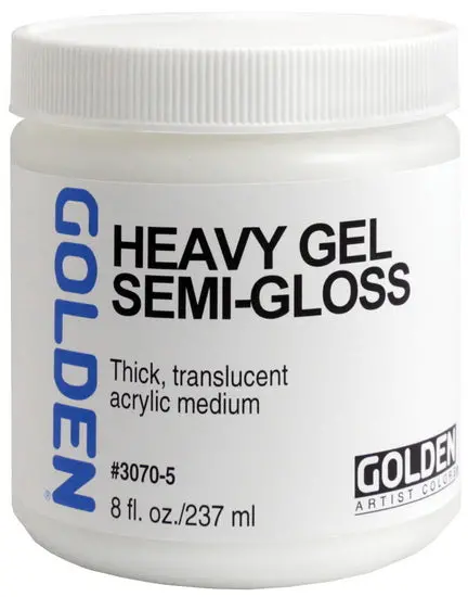 Heavy Semi-Gloss Acrylic Gel Medium – 8 Oz 1