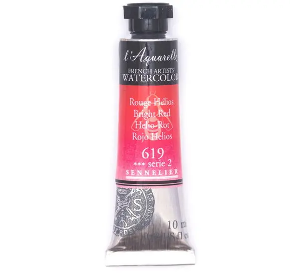 Helios Red Watercolor Paint Tube – 10 Ml Artist-Grade Pigment 1