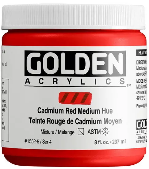 High-Flow Acrylic – Cadmium Red Medium Hue, 8 Oz 1