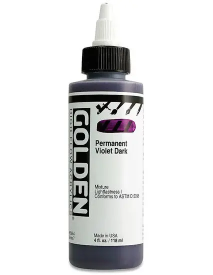 High-Flow Acrylic Ink – Dark Permanent Violet, 4 Oz S7 1