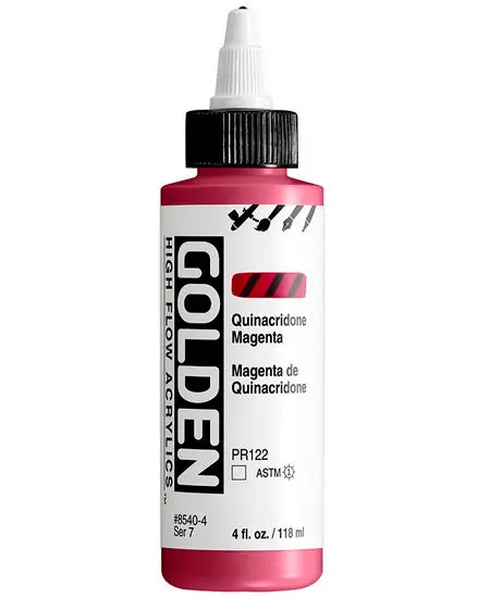 High-Flow Acrylic Ink In Quinacridone Magenta (4Oz, S7 Series) 1