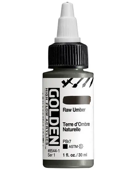 High-Flow Acrylic Paint – Raw Umber, 1 Oz (Series 1) 1