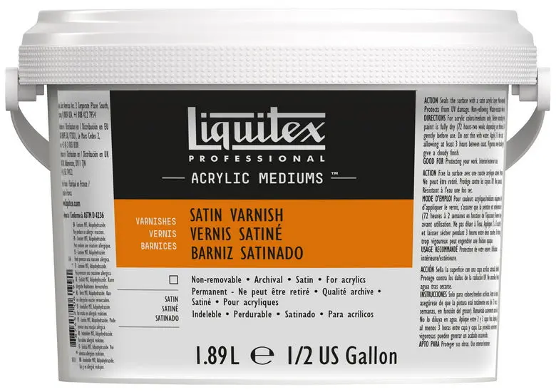 High-Gloss Satin Varnish For Acrylics – 1.39 Liter Protective Finish 1