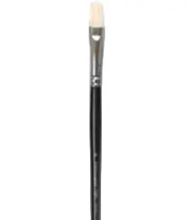 Hog Hair Oval Brush – Size #8, Centimeter-Marked Handle 1