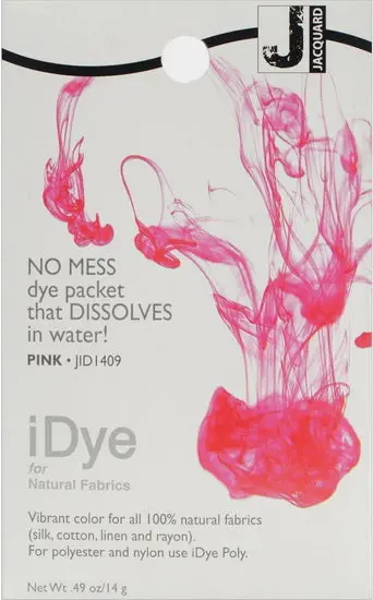 Idye Natural Fabric Dye In Vibrant Pink 1