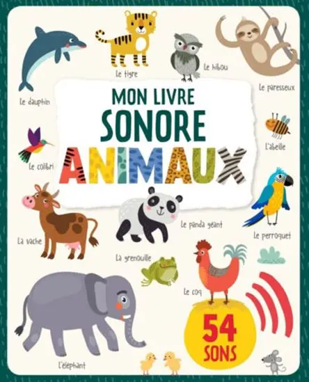 Interactive Animal Sound Book – 54 Realistic Sounds, French Edition 1