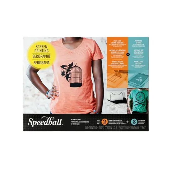 Intermediate-Level Textile Screen Printing Kit For Fabric Art 1