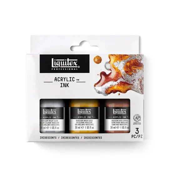 Iridescent Acrylic Ink Set – Three 30Ml Bottles 1