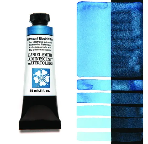 Iridescent Electric Blue Watercolor Tube – 15 Ml S1 1