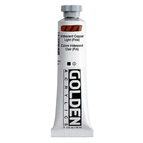 Iridescent Heavy-Body Acrylic – Copper Light, S7 Series, 2Oz 1
