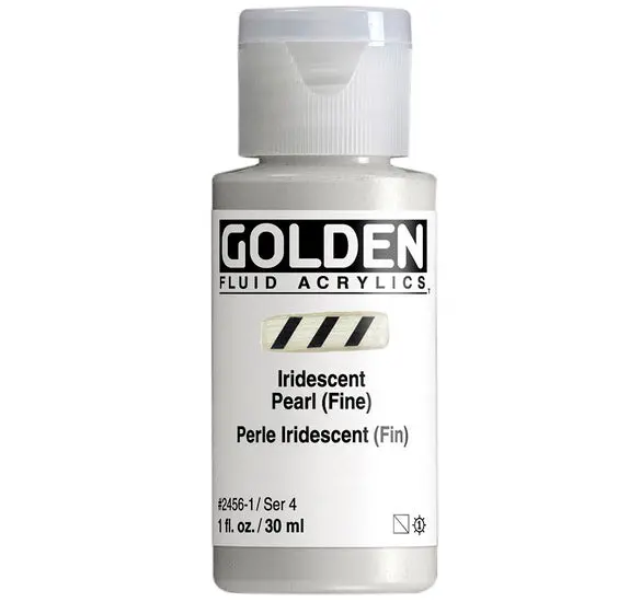 Iridescent Pearl Acrylic Fluid Paint – 1 Oz, Series 4 Metallic Hue 1