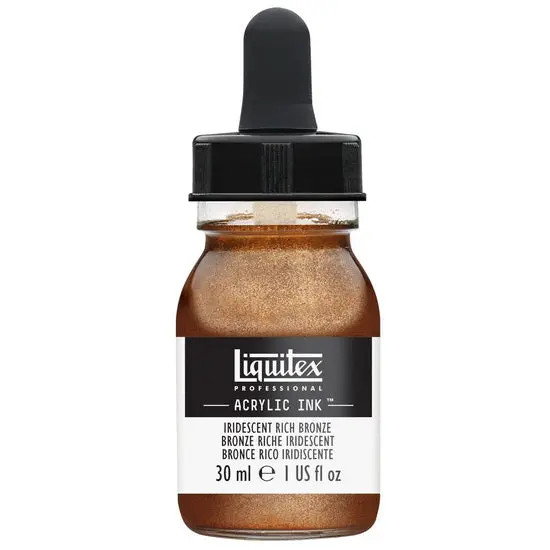 Iridescent Rich Bronze Acrylic Ink – 30Ml Bottle 1