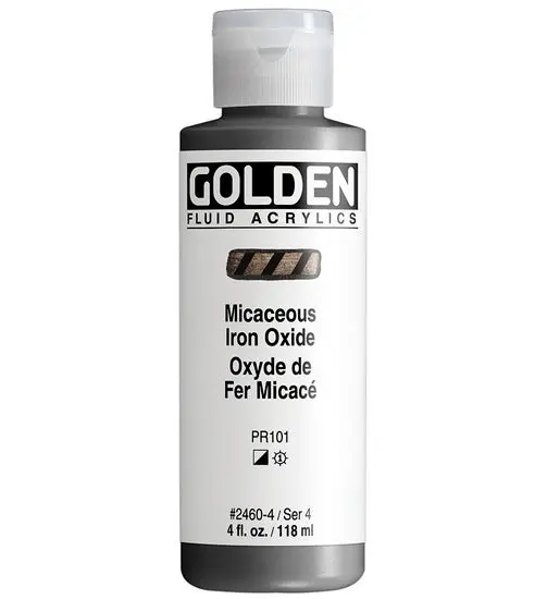 Iron Oxide Mica Acrylic Fluid – 4 Oz, Metallic Finish 1