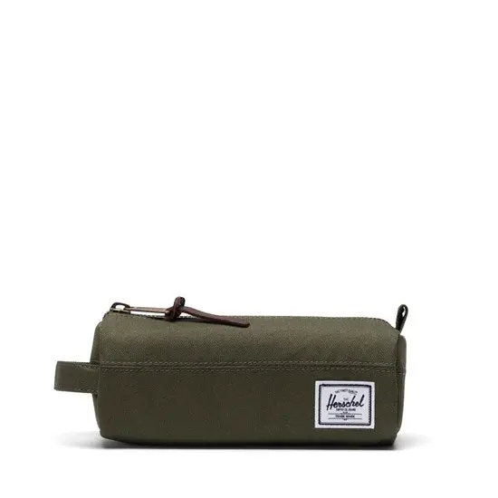 Ivy Green & Coffee Settlement Pencil Case – Two-Tone Organizer 1