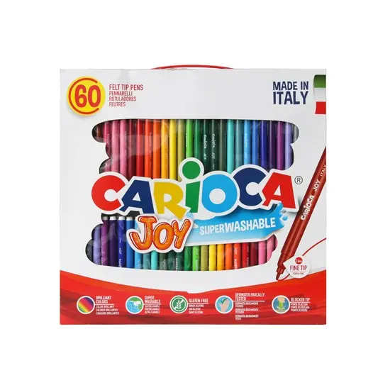 Joy Markers Pack – 60 Vibrant Colors, Assorted Tips 1
