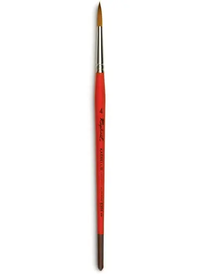 Kaërell Synthetic Round Watercolor Brush – Size 4 1