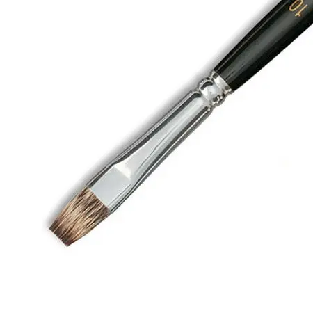 Kévrin Flat Paintbrush #10 – Synthetic Bristle Detail Brush 1
