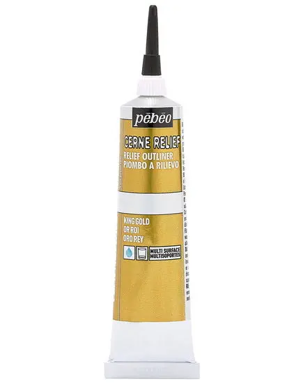 King’S Gold Glass-Effect Relief Outliner, 37Ml 1