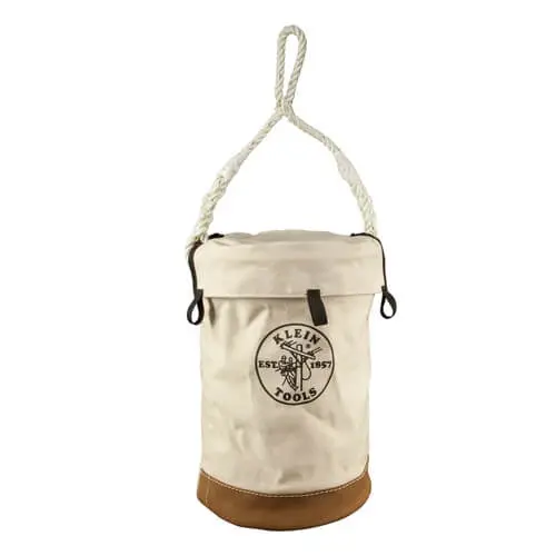 Klein 5104Vt Leather-Bottom Utility Bucket With Reinforced Top Rim 1