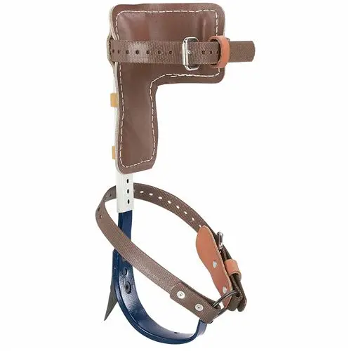 Klein Cn1986Ar Pole Climber Set With Adjustable 1-9/16" Steel Gaffs 1
