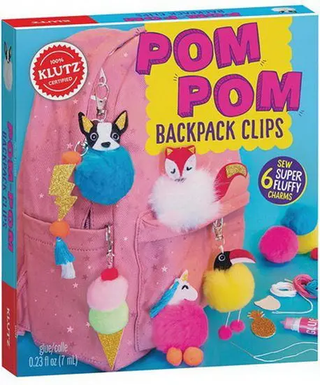Klutz Pom-Pom Backpack Clip Craft Kit 1