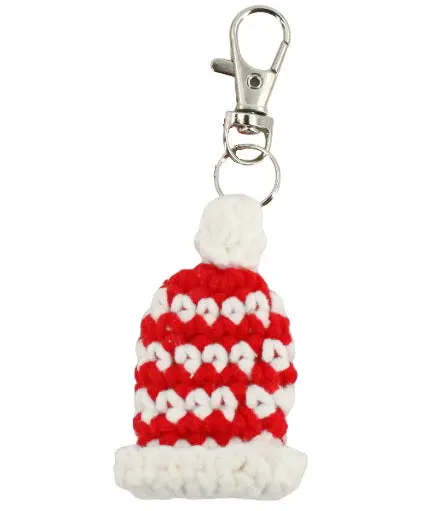 Knit Toque Keychain – Handcrafted Design 1