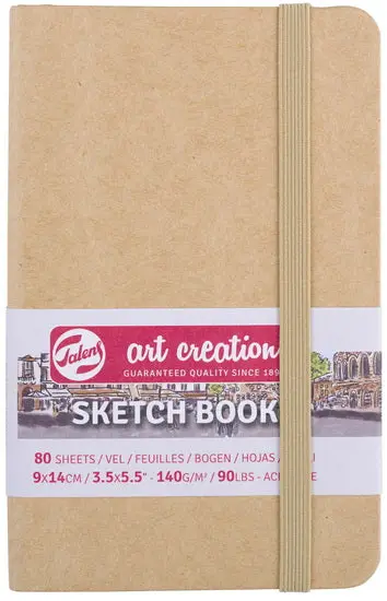 Kraft Sketchbook For Artists – 9 X 14 Cm Portable Drawing Pad 1