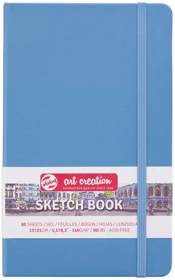 Lake Blue Art Sketchbook – 13 × 21 Cm Spiral-Bound Creative Journal 1