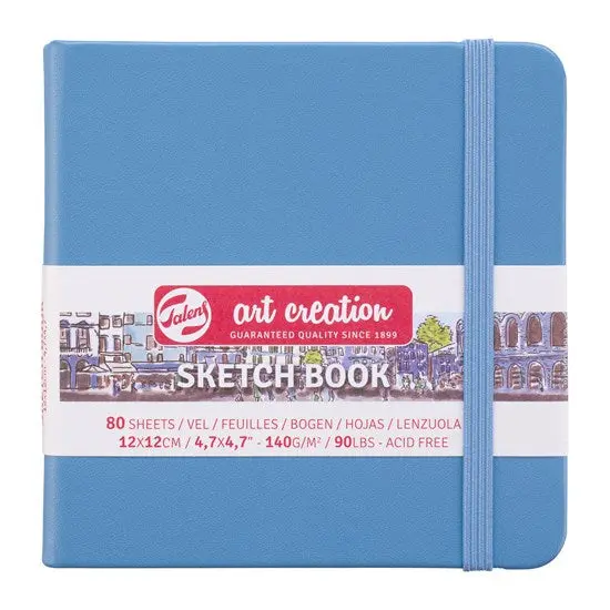 Lake Blue Mini Sketchbook – 12×12 Cm Art Journal 1