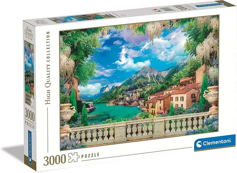Lakeside Terrace Jigsaw Puzzle – 3000-Piece Scenic Landscape Design 1