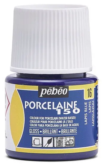 Lapis Blue Porcelain Paint – Pebeo Porcelaine 150, 45Ml 1