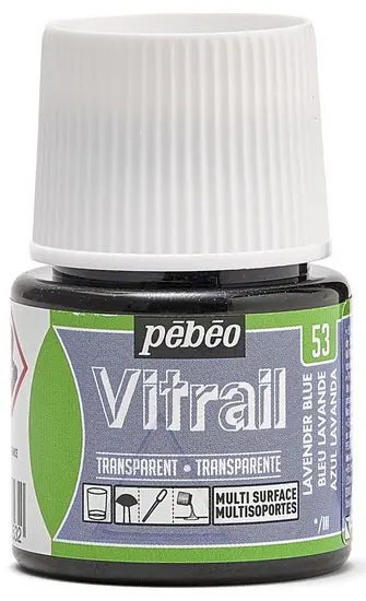 Lavender Blue Stained-Glass Paint – 45 Ml Vitrail Type 1
