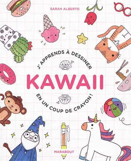 Learn To Draw Kawaii In One Stroke – 100 Adorable Subjects Using Only A Ballpoint Pen 1