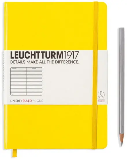 Lemon-Colored Ruled Notebook – A5 Size, 251 Pages 1