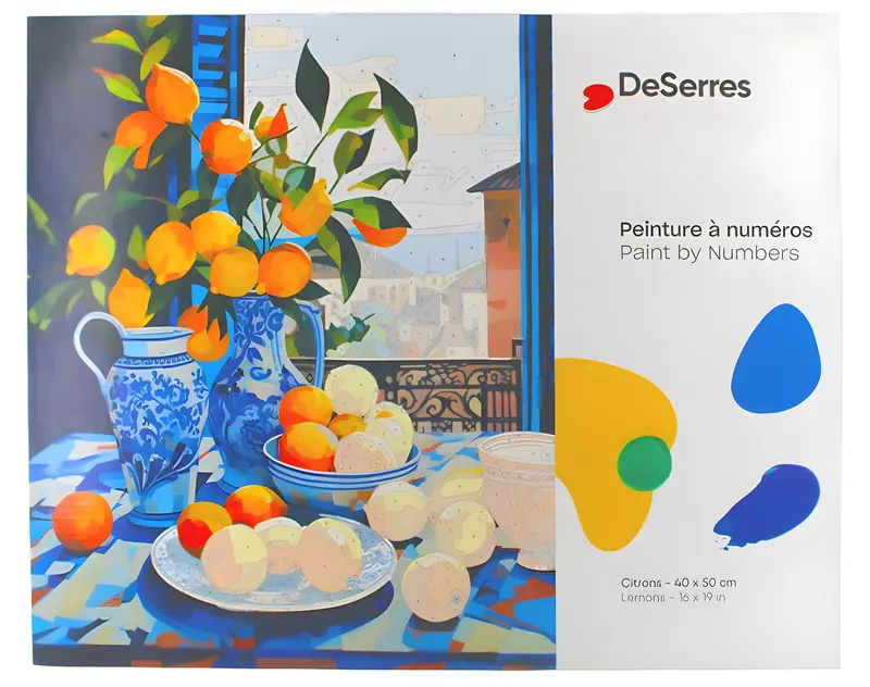Lemon-Themed Paint-By-Numbers Kit 1