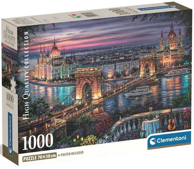 Les Lumières Du Danube Jigsaw Puzzle – 1000-Piece Scenic Design 1