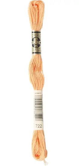 Light Orange Spice Embroidery Floss – Dmc Color #722 1